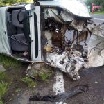 imagini cutremurătoare. Maşinile implicate în accident, un morman de fiare. O persoană în stare gravă