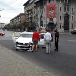 accident taxi cu dubă în Ploiești