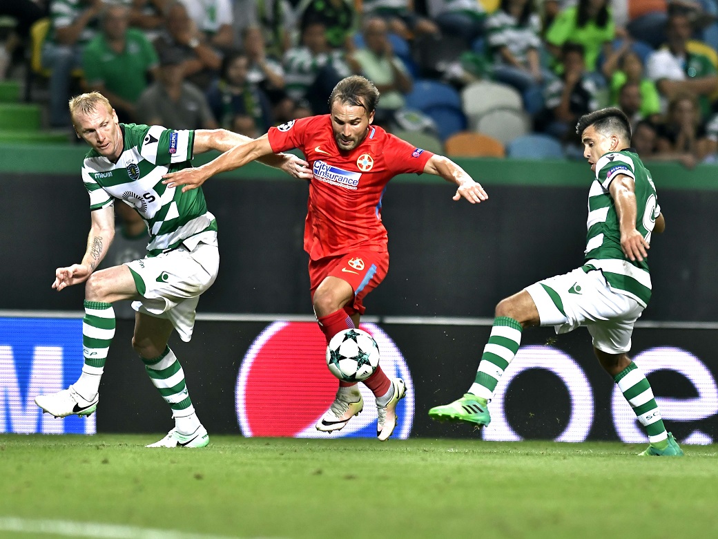FOTBAL:SPORTING LISABONA-FC STEAUA BUCURESTI, PLAY OFF LIGA CAMPIONILOR (15.08.2017)