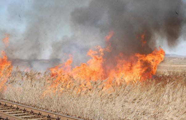 Incendiu la gara Inoteşti!