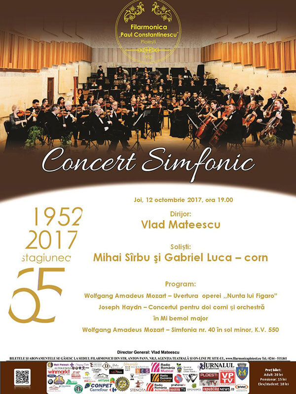 CONCERTUL SIMFONIC "Clasici în concert”