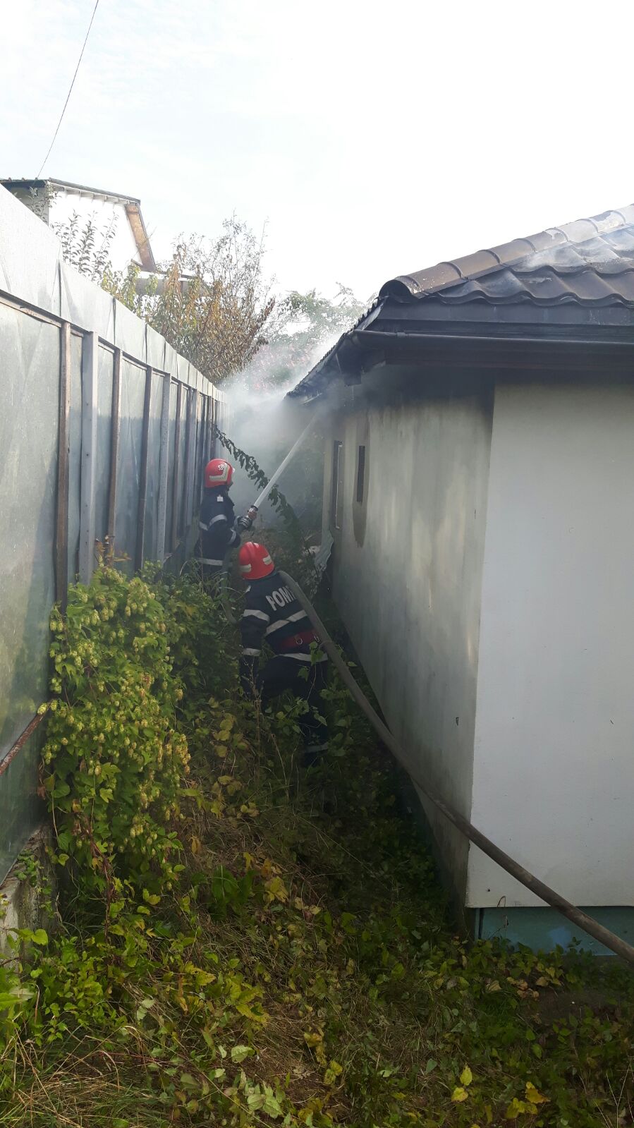 Imagini de la incendiul de la Băicoi.