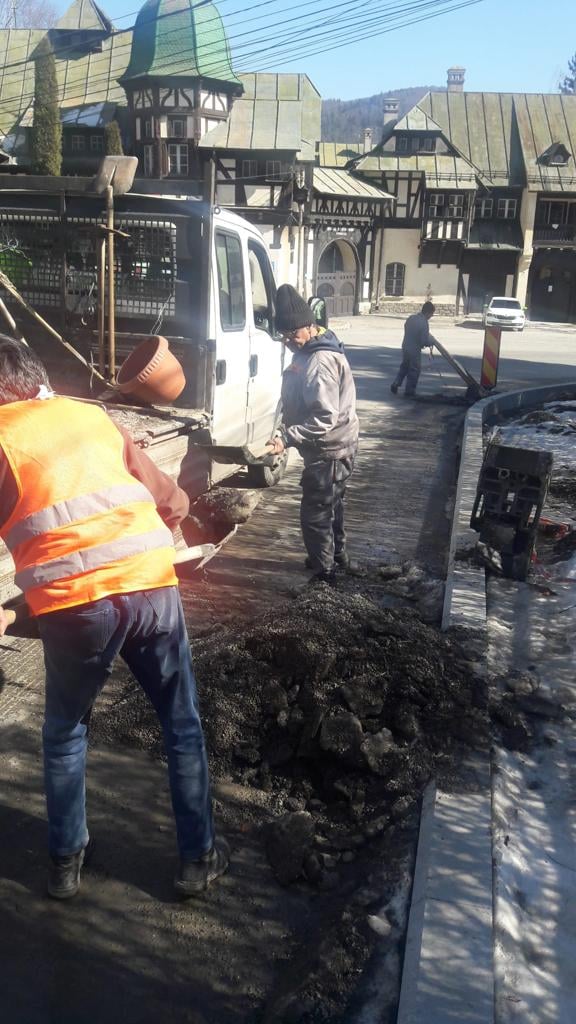 reciclare material antiderapant in Sinaia