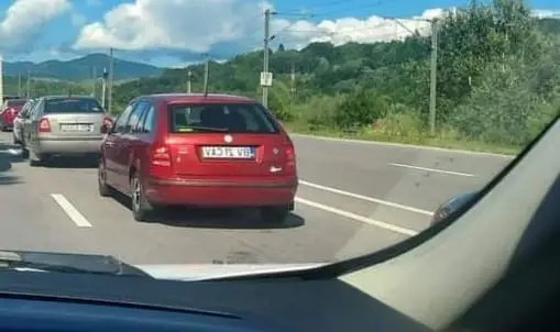 Blocaj în trafic la Nistorești