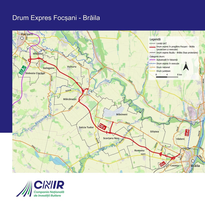 drum express focsani - braila