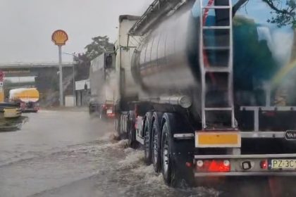 Inundații la Vama Giurgiu-Ruse
