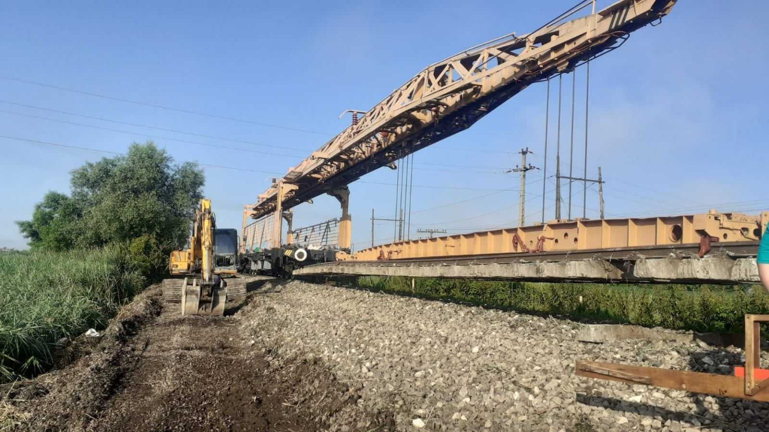 Lucrări la infrastructura feroviară