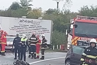 Accident cu 3 autoturisme