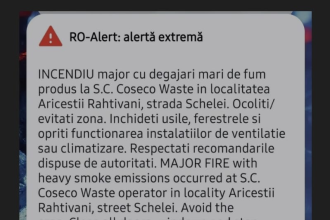 Incendiu deșeuri