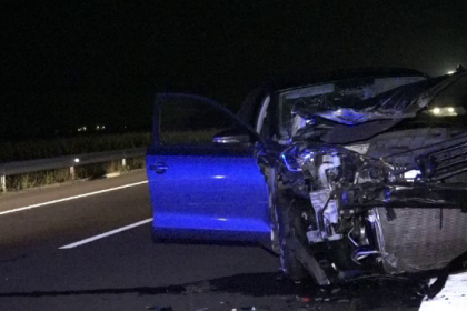 Impact violent pe autostrada A3