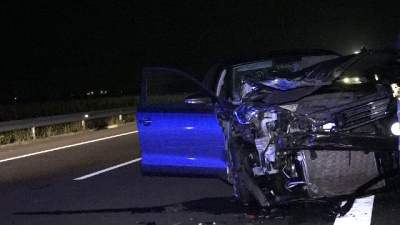 Impact violent pe autostrada A3