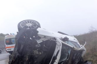 Accident rutier grav pe DJ236