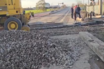 Imagini cu lucrările de la Movila Vulpii