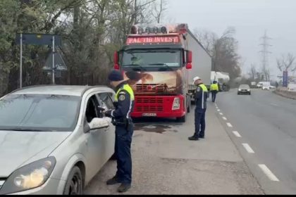 Razie rutieră în desfășurare în zona Bucov