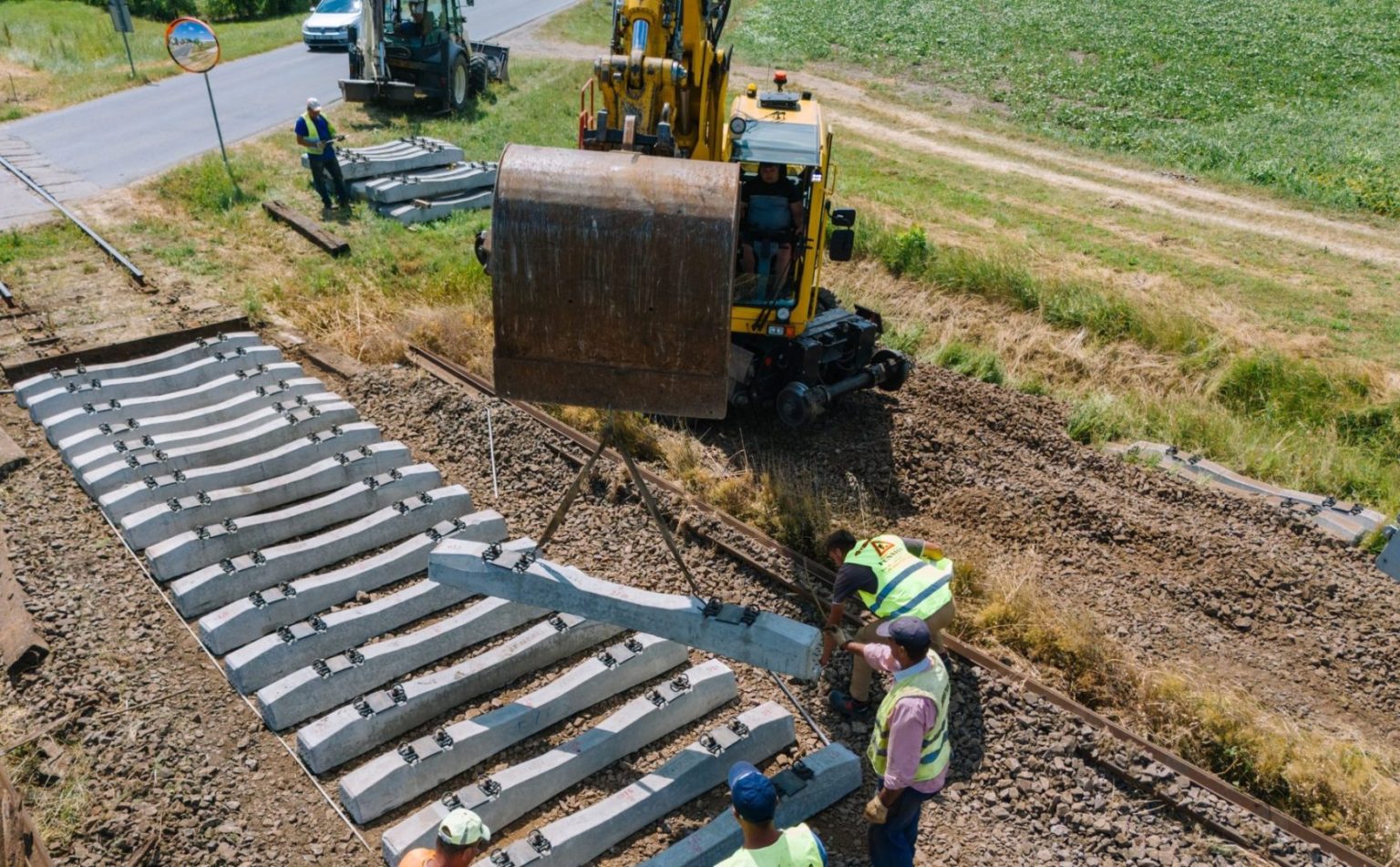 Lucrări la calea ferată