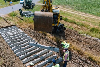 Lucrări la calea ferată