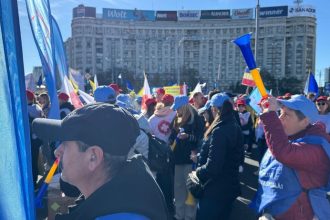 protest sindicalisti