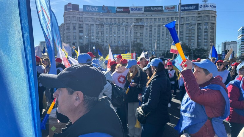 protest sindicalisti