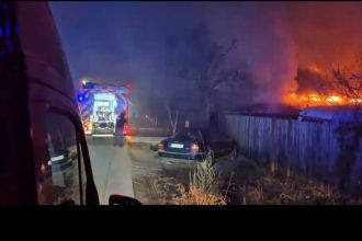 Incendiu puternic în Valea Călugărească!