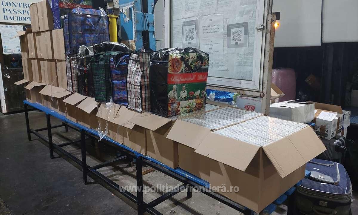 Captură uriașă de țigări