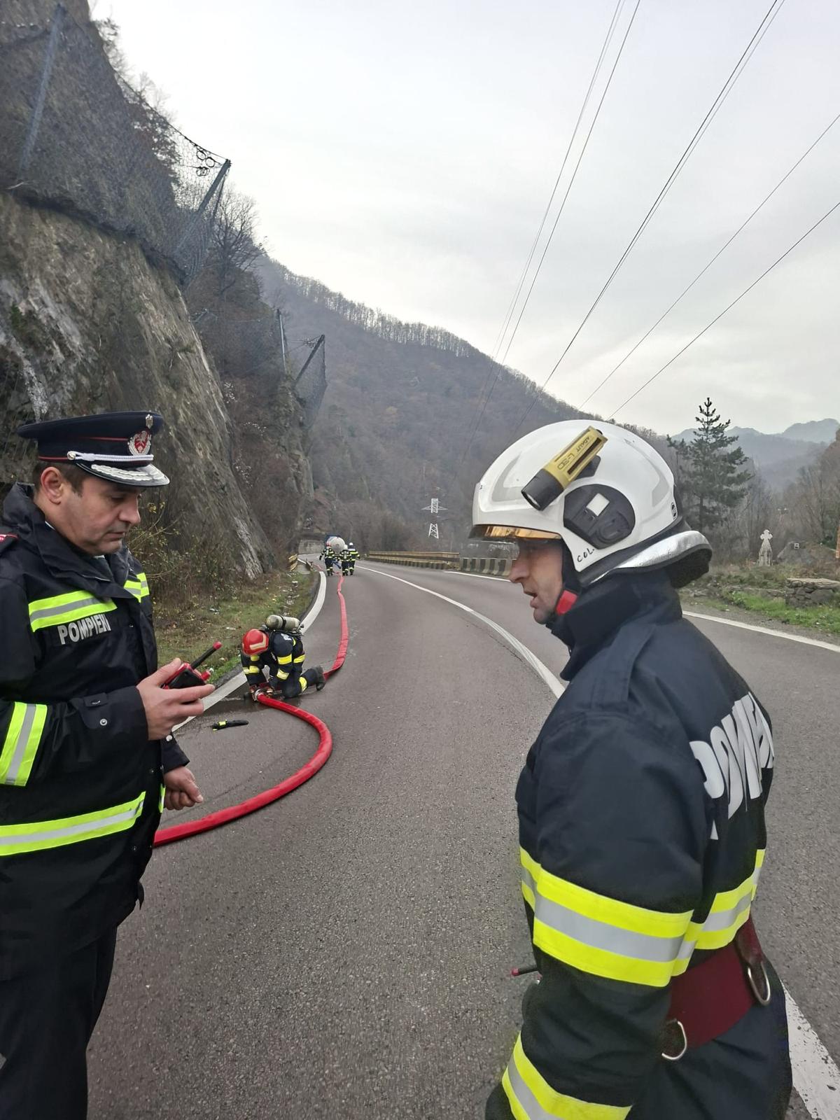 Scăpări de gaz pe DN7