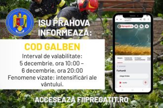 ANM a emis pentru județul Prahova