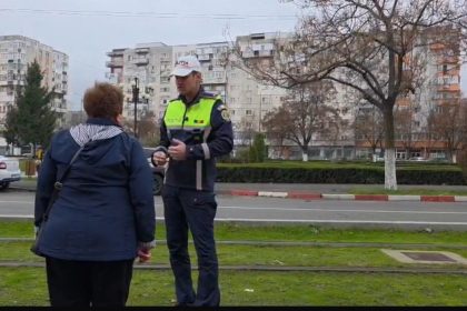 Acțiune în desfășurare a polițiștilor