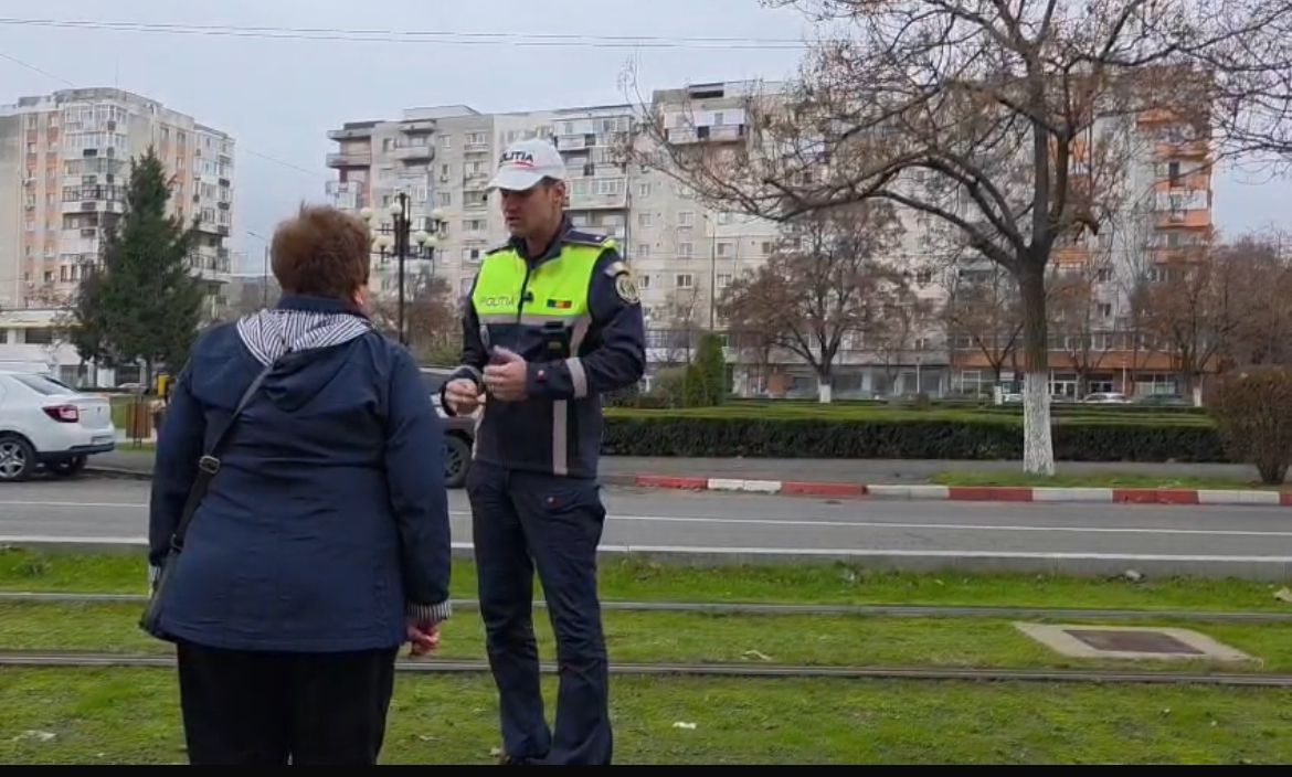 Acțiune în desfășurare a polițiștilor