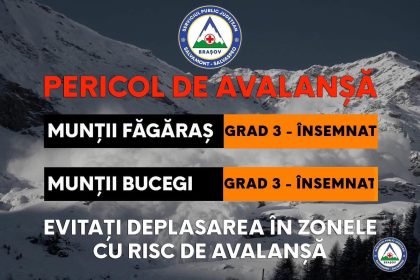 Risc de avalanșă însemnat