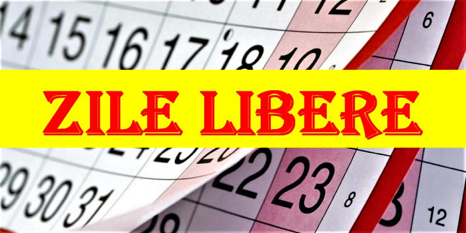 Zile libere în 2026