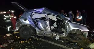 Accident rutier cu 6 autovehicule