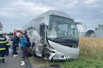 Accident rutier pe DN1 la Sinaia