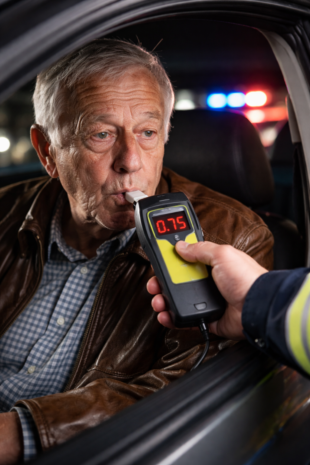 Bunic băut la volan