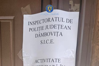 Razie a polițiștilor din Dâmbovița