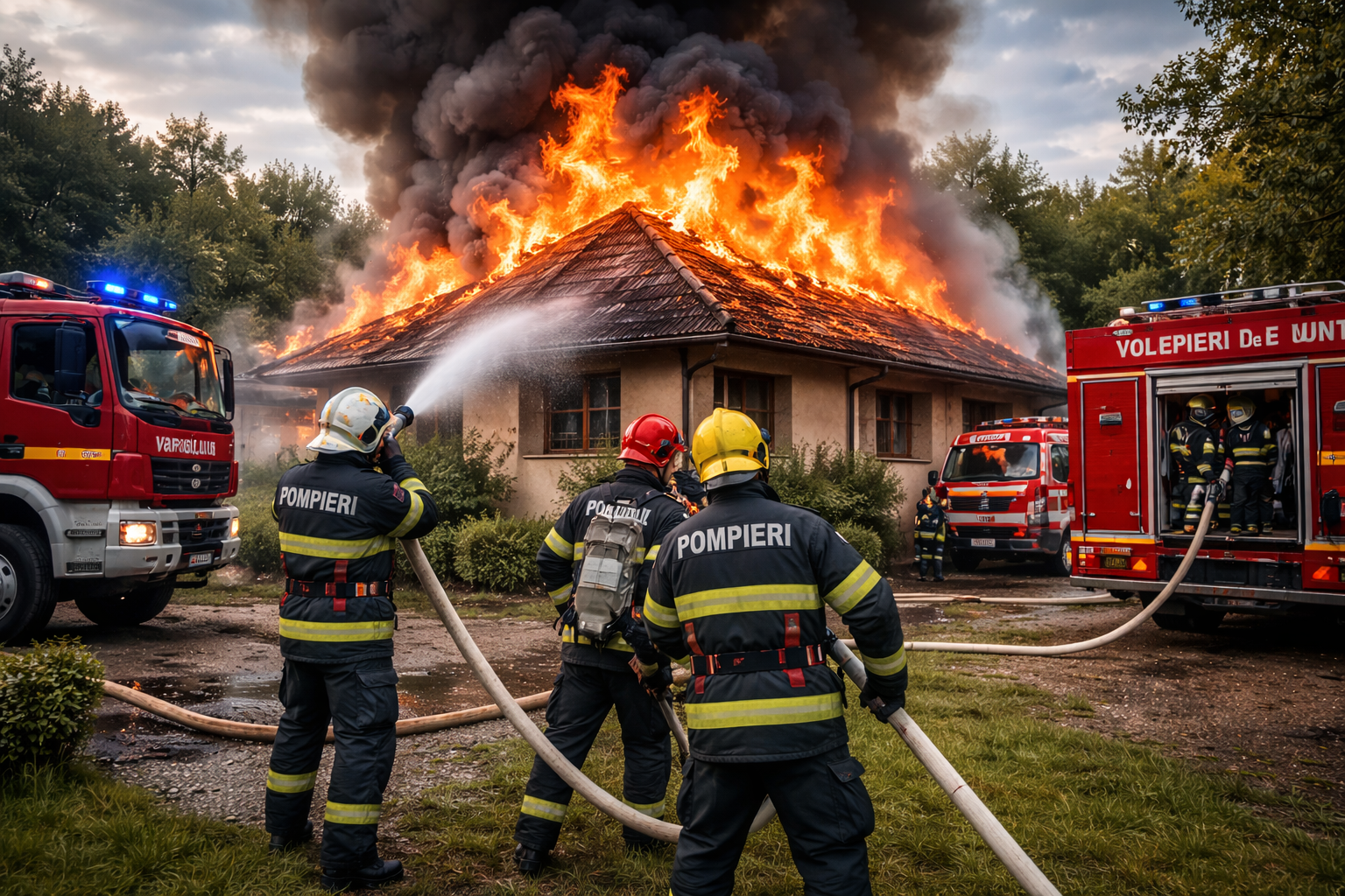Incendiu la o locuință
