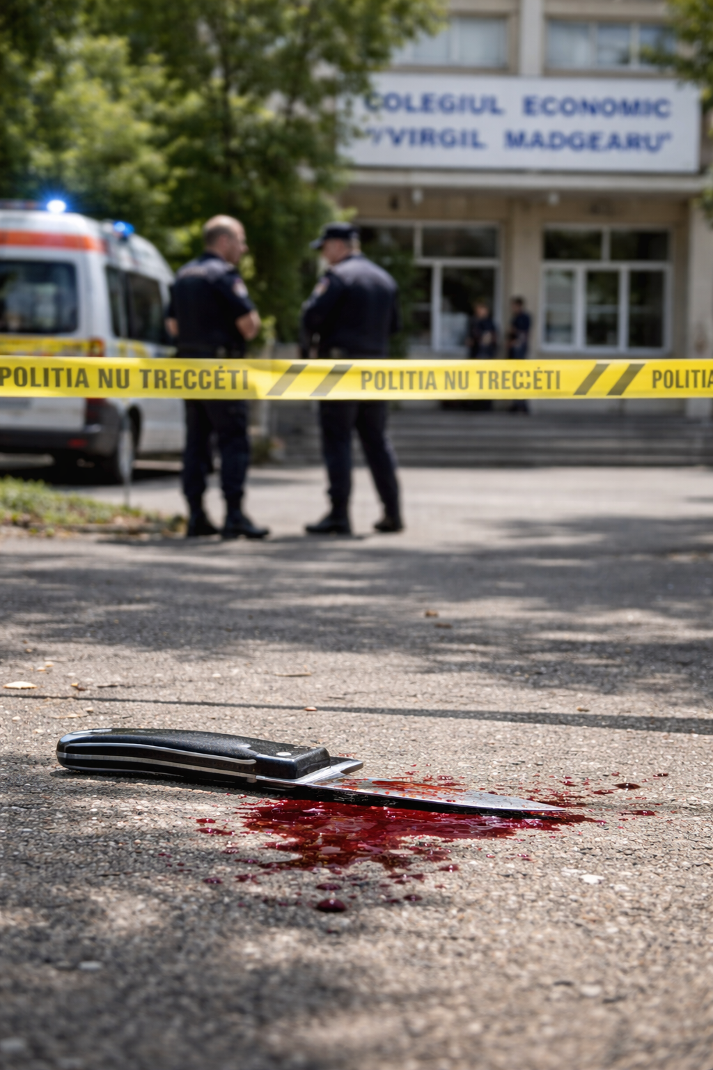 Elevă atacată cu cuțitul