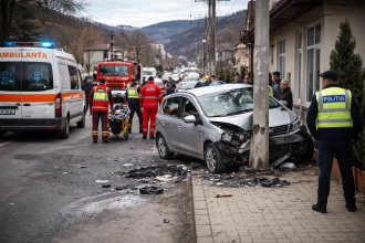 O mașină scăpată