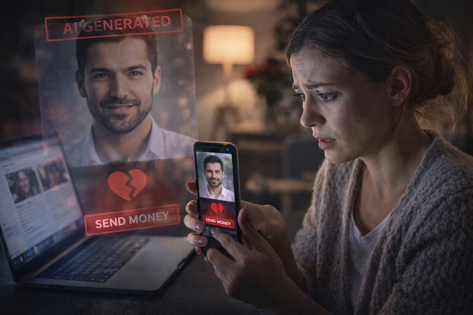 Înșelătorie romantică online