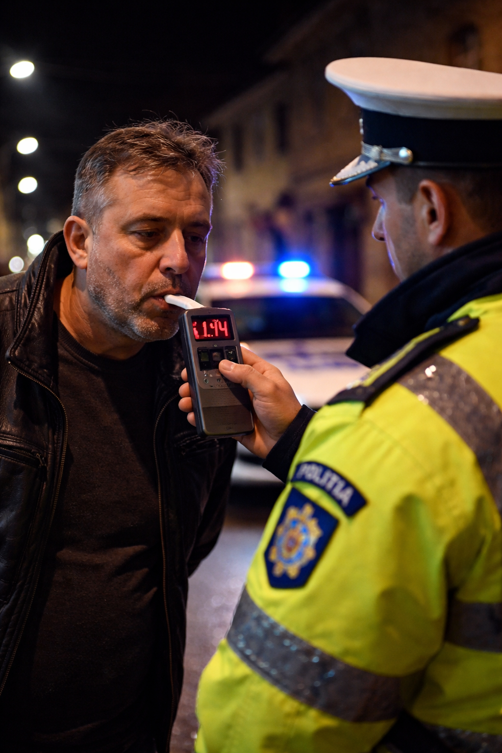 La volanului unui autoturism