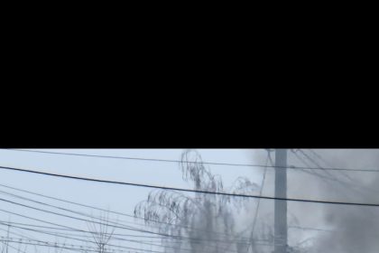 Autobuz TCE în flăcări