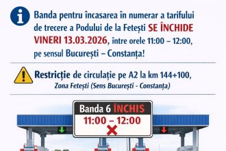 Restricții pe Autostrada Soarelui