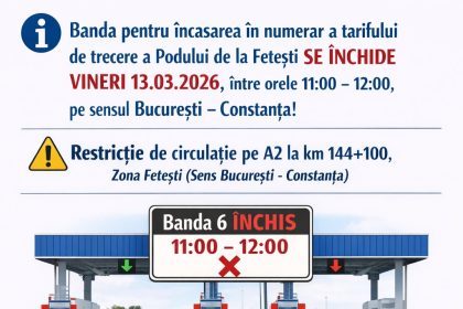 Restricții pe Autostrada Soarelui