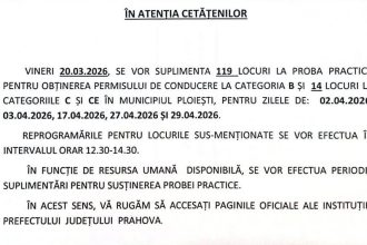 Vești bune pentru viitorii șoferi din Prahova