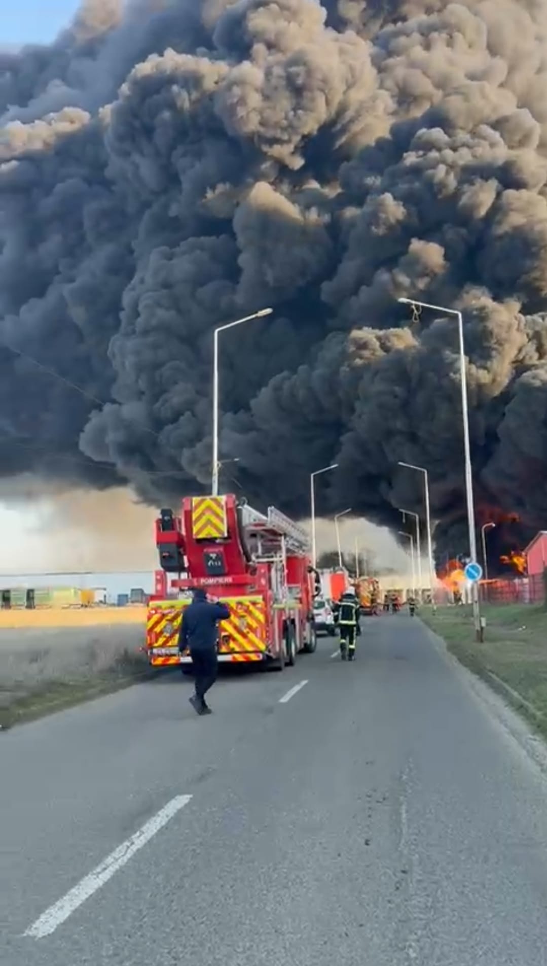 Incendiu fabrică polistiren