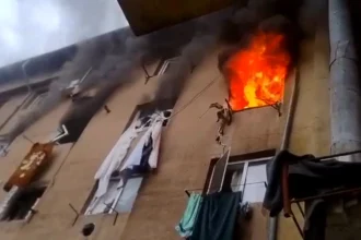 Incendiu într-o garsonieră