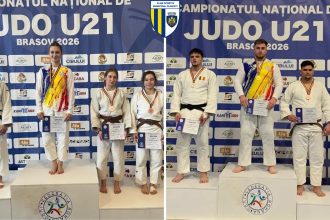 Judoka Vanessa Tolea și David Țugui