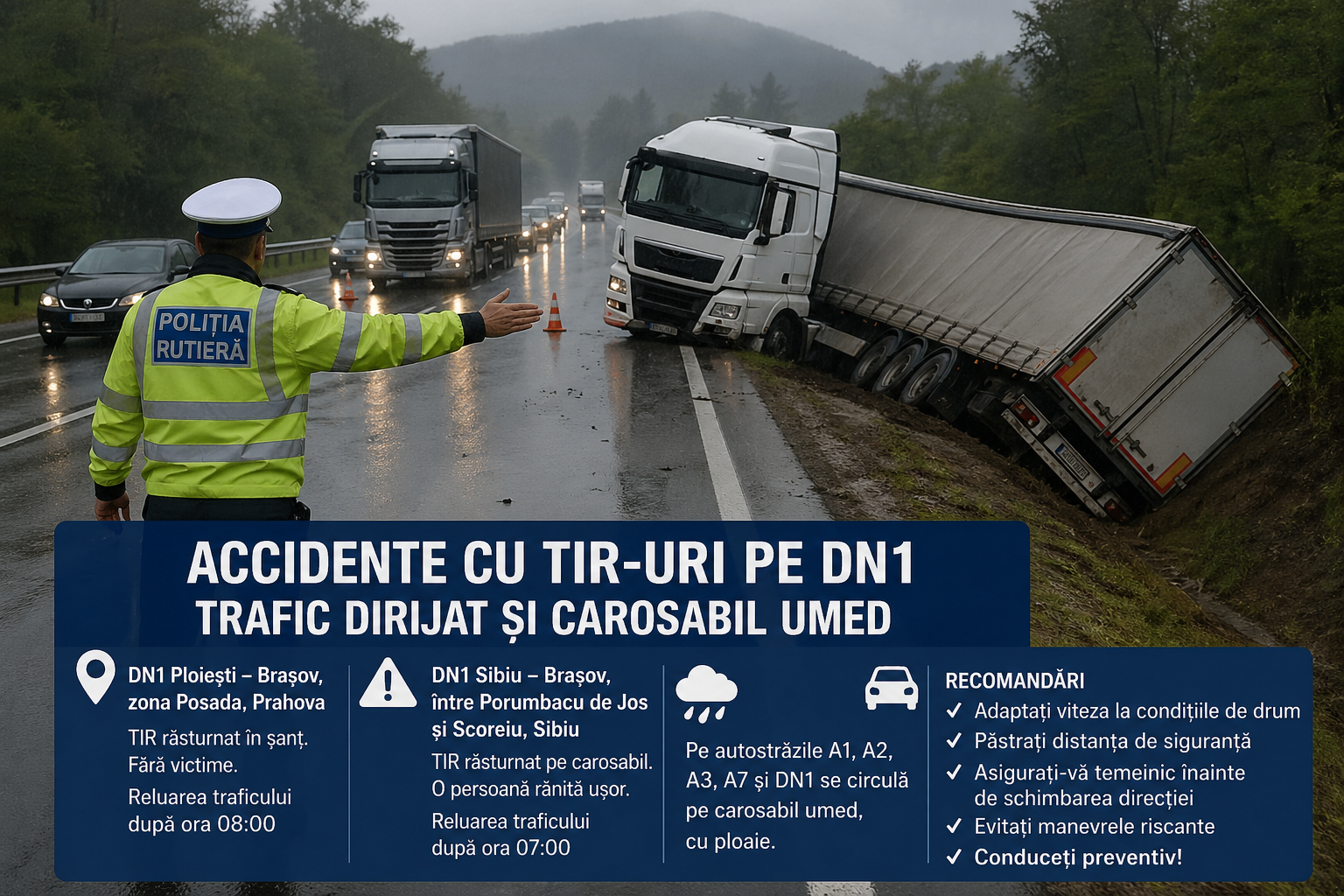 Accidente cu TIR-uri