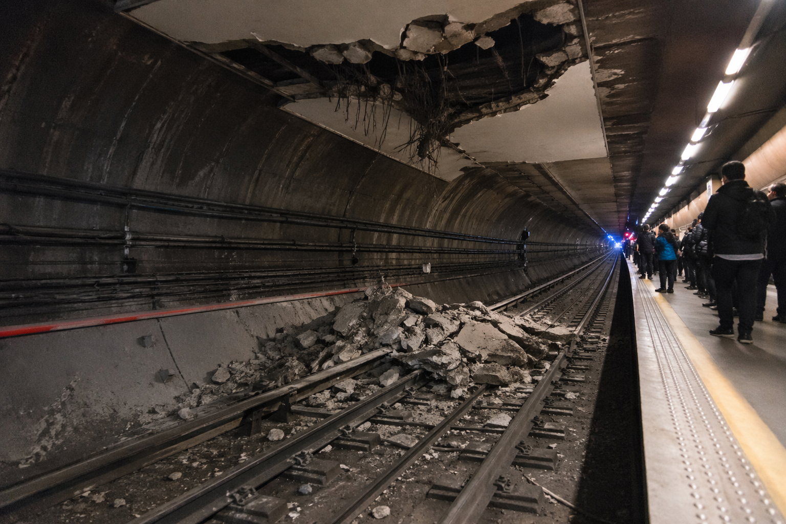Trafic oprit la metrou