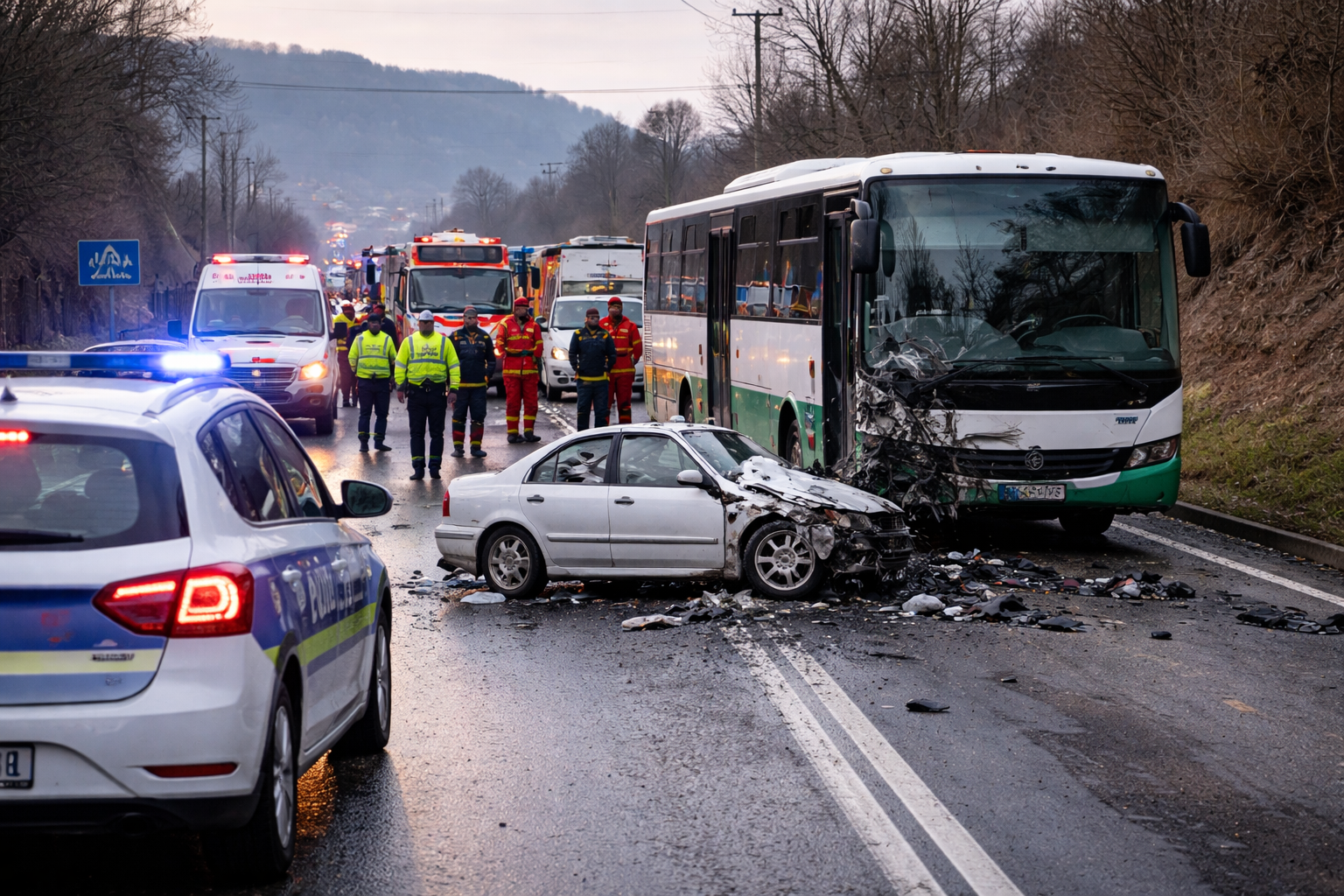 Accident grav pe DN 17