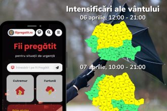 Meteorologii au emis două atenționări